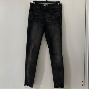 Dark Grey High Rise Skinny Jeans